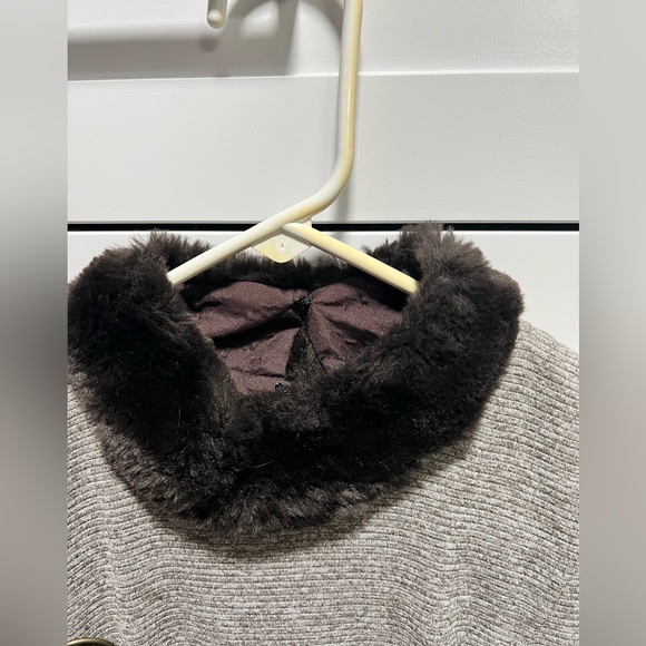 Joseph Ribkoff Creations Ribbed Sheath Dress Faux Fur Trim (D1) - Picture 10 of 10